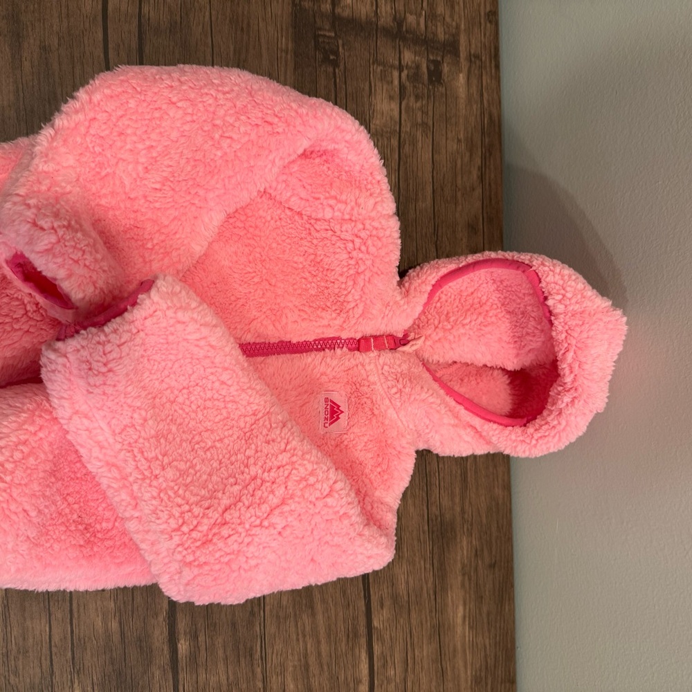 Snozu Bright Pink Sherpa Hoodie